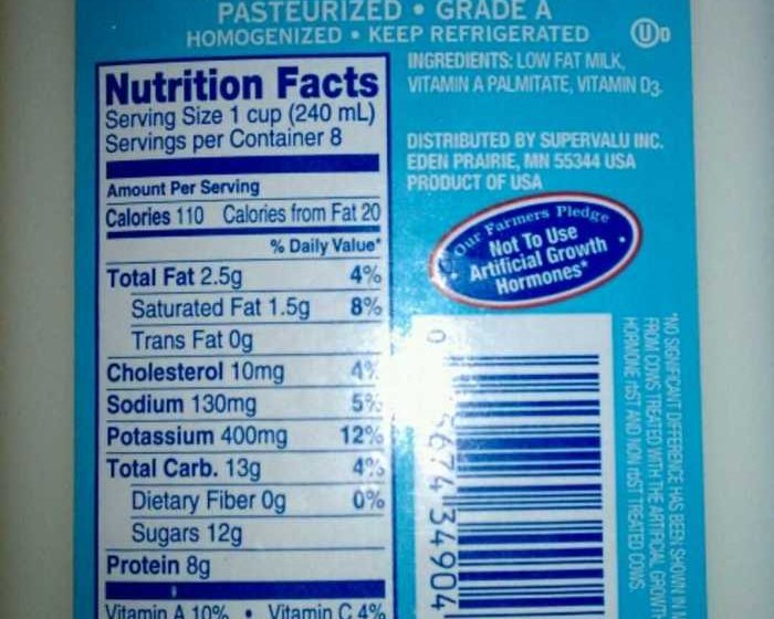 Skim milk nutrition facts