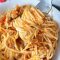 Baked Spaghetti Recipe with Alfredo and Marinara Sauce