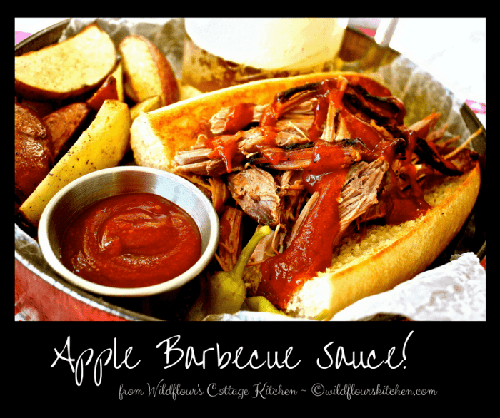 Cider apple sauce barbecue recipe bbq kick sweetness keeps coming fresh fall perfect little back has