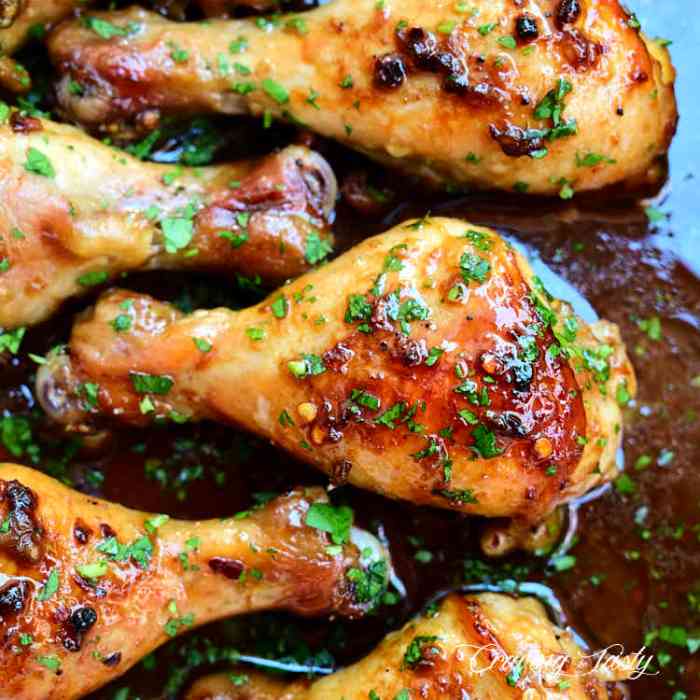 Baked chicken leg recipes with sauce