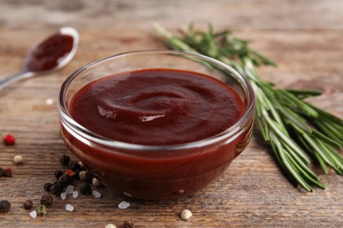 Sauce homemade bbq ketchup without shares