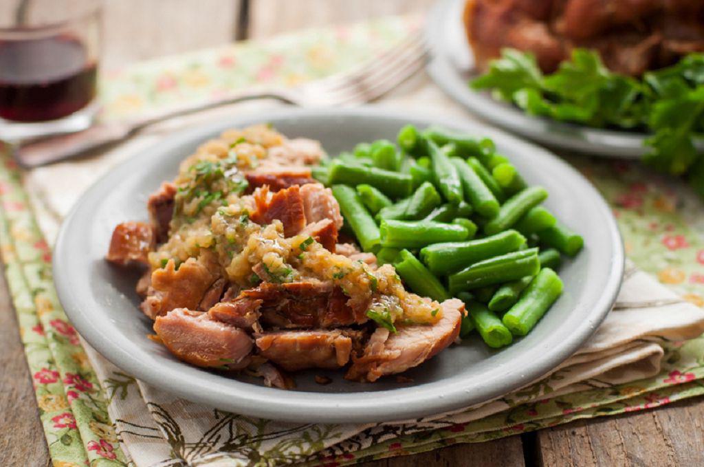 Apple sauce pork recipe